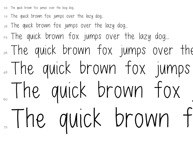 Lex font waterfall